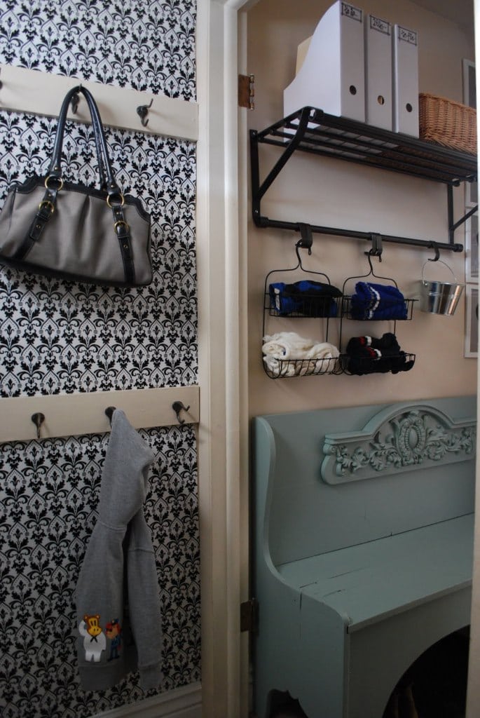 Pin this Mudroom Shelving Idea to your DIY Board
