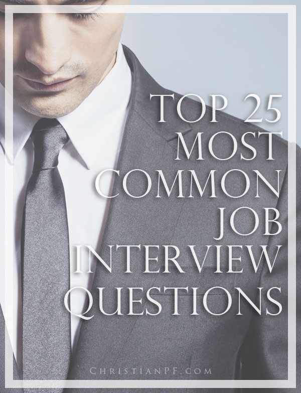 The 25 most common job interview questions asked!