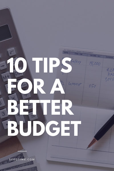 tips for a better budget