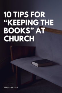 keeping the books at church