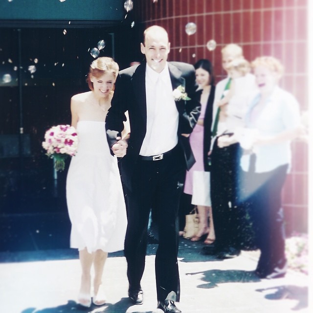 Bob and Linda Lotich on their wedding day