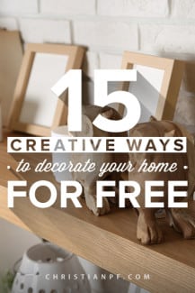 15 Creative Ways you can decorate your home for free