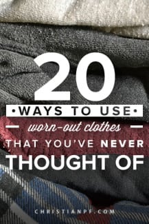 20 ways to use worn-out clothes and repurpose them