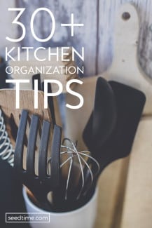 30 kitchen organization tips