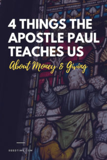 4 things the apostle paul teaches us about money and giving
