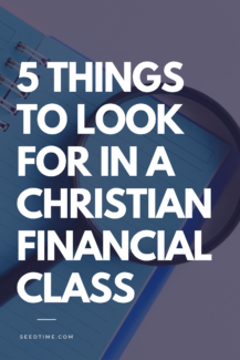 Considering taking a Christian Financial Class