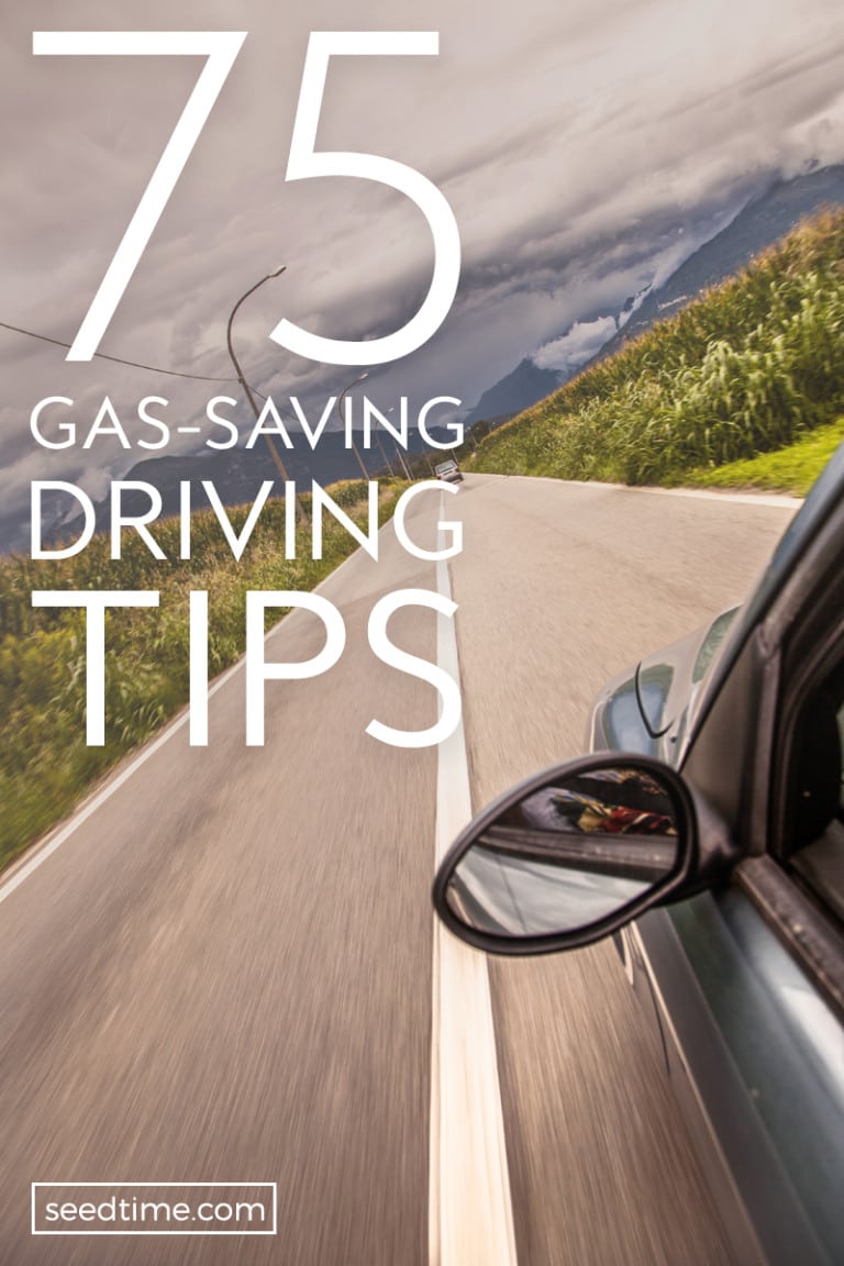 75 gas saving tips (for cars, trucks, etc)