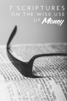 7 bible scriptures on the wise use of money