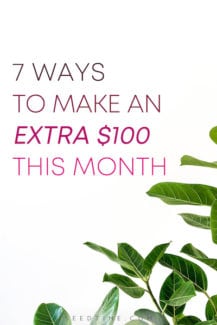 These are 7 simple ways you can make $100 this month - or a lot more! #makemoney #makingmoney #earnmoney #sidehustle