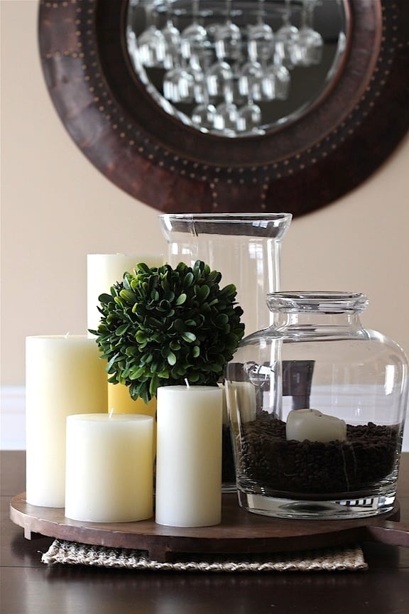 coffee beans and vanilla candles