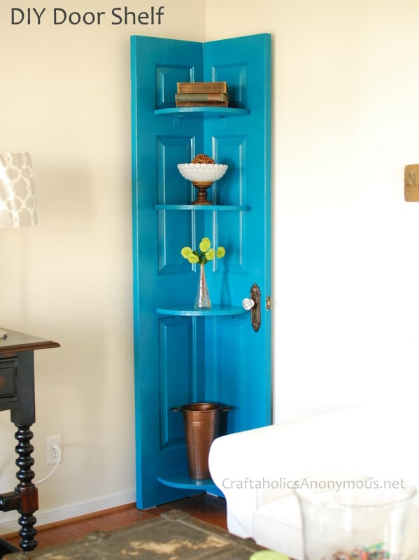 Pin Repurposed Door Shelving to your DIY Board