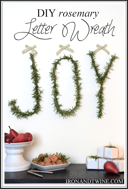 Pin DIY Letter Wreath to your Christmas Board