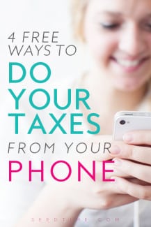 These are 4 ways you can file your taxes for free using your iphone. One of them even offers free state tax filing as well as free federal filing! Enjoy!