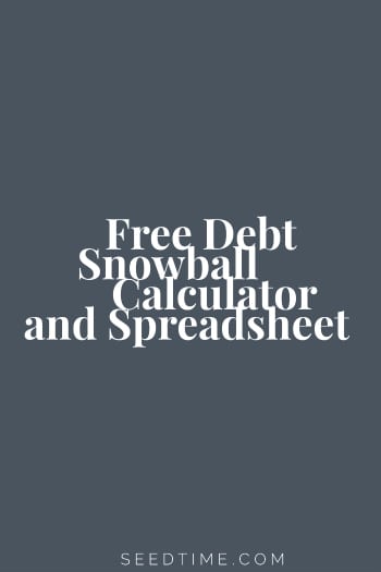 Learn how to use the Debt snowball (Free Download of a Worksheet)