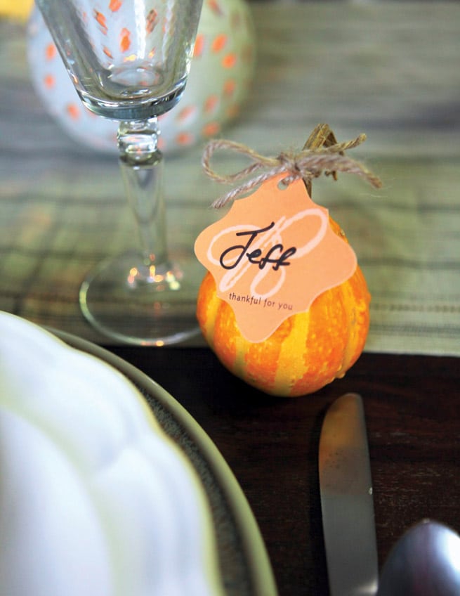 gourd place cards