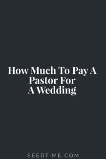 Many of you who plan to get married in the future can think right away of the pastor you would want to do your wedding. Even if you don’t, nearly every state requires a member of the clergy to officiate a legally recognized wedding. Since this is the case and because budgeting is such a key component of planning a successful wedding, how much should you pay a pastor for a wedding? What are other key factors should you keep in mind when you contact your pastor?