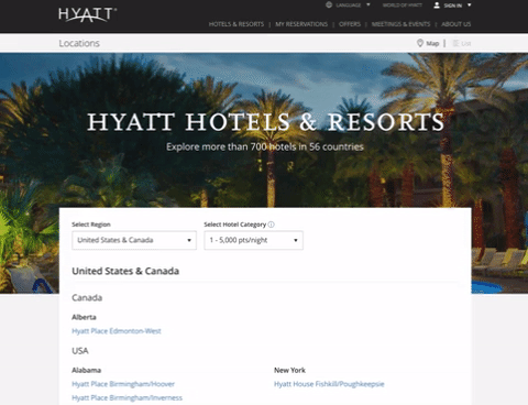 hyatt-hotel-options