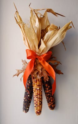 decorate with indian corn