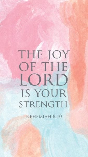 Then he said to them, “Go your way, eat the fat, drink the sweet, and send portions to those for whom nothing is prepared; for this day is holy to our Lord. Do not sorrow, for the joy of the Lord is your strength.”