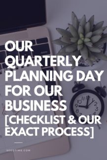 Quarterly Business Planning Process