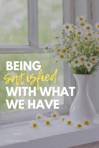 how to be satisfied with what you have
