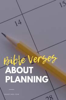 Bible Verses about Planning