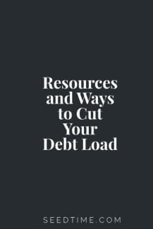 Resources and Ways to Cut your Debt Load
