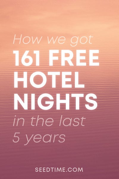 How we got 161 free hotel nights