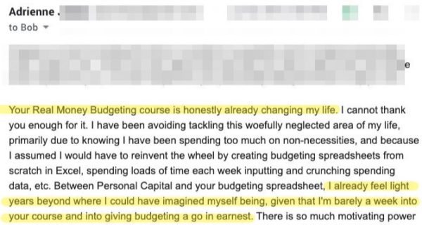 Adrienne's review of the Real Money method budgeting course