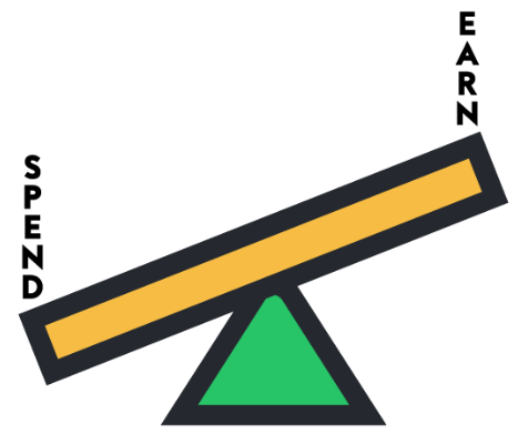 The Seesaw Principle - spending more than you earn