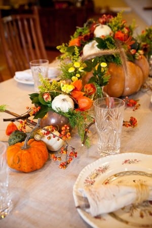 pumpkin centerpiece