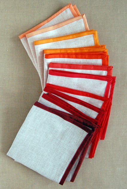 DIY linen napkins