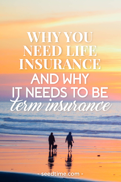 Why you need life insurance and why it needs to be term insurance