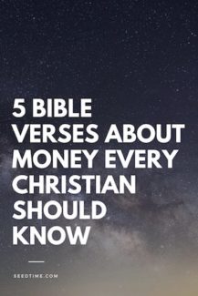 5 Bible Verses about Money every Christian should know