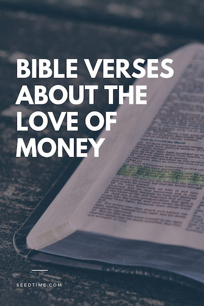 bible verses about the love of money 