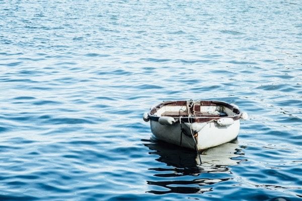 boat in the ocean