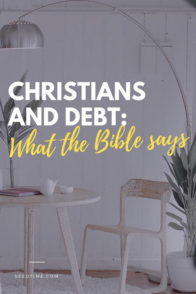 what the bible says about christians and debt