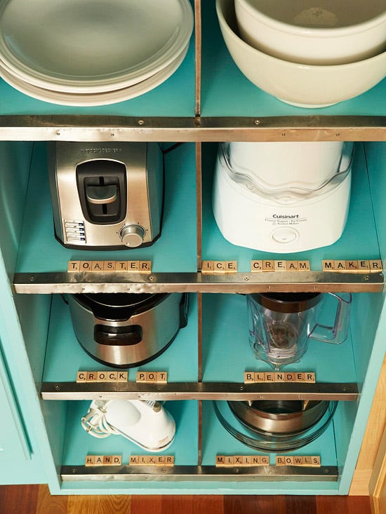 Small Appliance Organization Tips