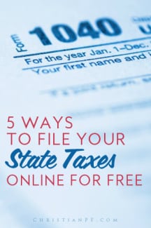 5 free ways to file your STATE taxes for FREE. It is pretty easy to find a free FEDERAL option, but filing state taxes for free can be tough to find.