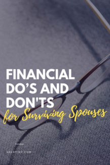 financial dos and donts for surviving spouses