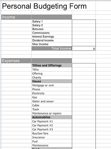 Monthly Budget Planner Printable & Fillable PDF, Budget Tracker