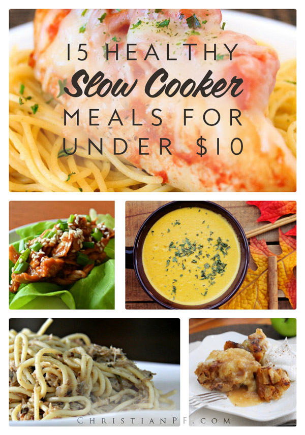 15 healthy slow cooker meals you can make for under $10!
