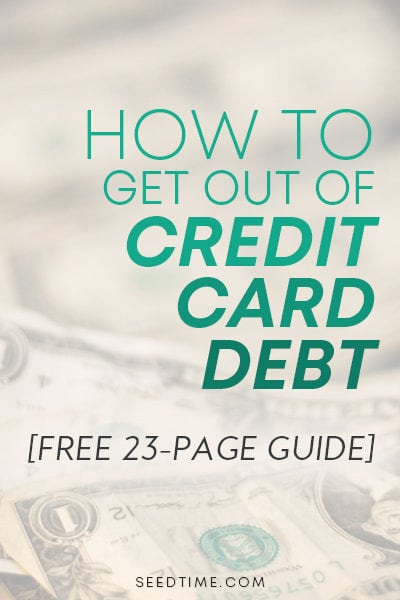 How to get out of credit card debt