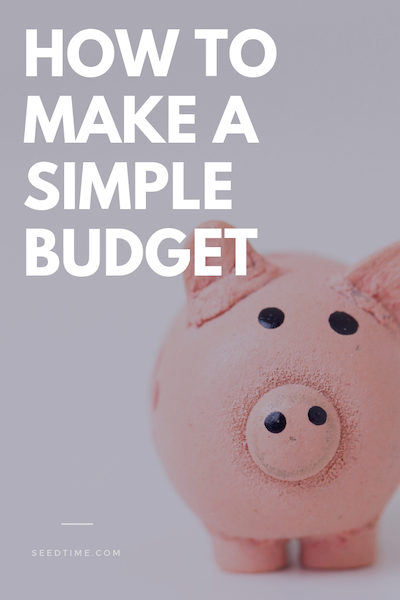 how to make a simple budget
