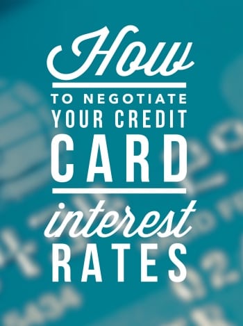 how to negotiate credit card rates