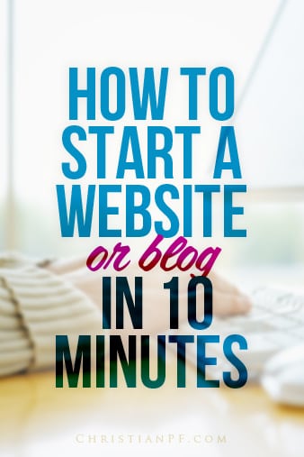 How to start a website or blog in 10 minutes tips from a pro-blogger making a full-time living blogging!
