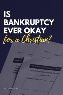 is bankruptcy ever ok for a christian