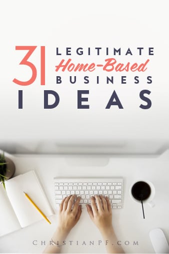 31 legit-home-based-business-ideas...With the economy being what it is, layoffs all around us, and an increasing desire for many to escape the rat race and work from home, many are trying to start a home-based business. Working from home not only offers independence and freedom but there are also some great home-based business tax deductions as well. As I sit and write this, I am reminded of the years I spent in jobs that I didn't like and am now so thankful that I get to work from home and do something I love. If you are longing for that situation, I encourage you to work to figure out what it is that you would love doing and keep at it until you reach that goal....