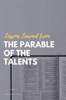 lessons learned from the parable of the talents