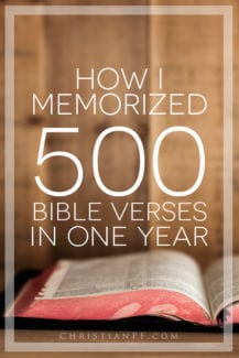How I memorized 500 Bible verses - and it really is easy!